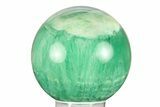 Polished Green Fluorite Sphere - China #285084-1